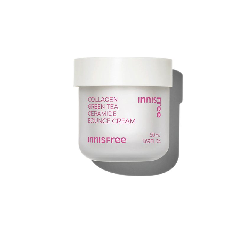 Innisfree Collagen Green Tea Ceramide Bounce Cream - Seoul Beauty